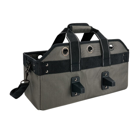 Bucket Truck Tool Bag With Tool Tethering Attachment Points Large For Aerial Work Platforms ANSI Certified To 20 LB Static Load And 5 To 1 Safety Factor Grab And Go Gear