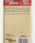Packaging of Sling Swivel Wood Screw Set For Bolt Action Rifles With One Half Inch And Three Quarter Inch Screws, Model 25200.