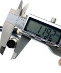 Measuring Heavy Duty M12 8 Pin Male To Male Connector Cable A Coding Straight Double Male IP67 Waterproof Fieldbus Sensor Cable 1 Meter AWG24 60V 4A For Profibus Modules And Industrial Automation Plug And Play