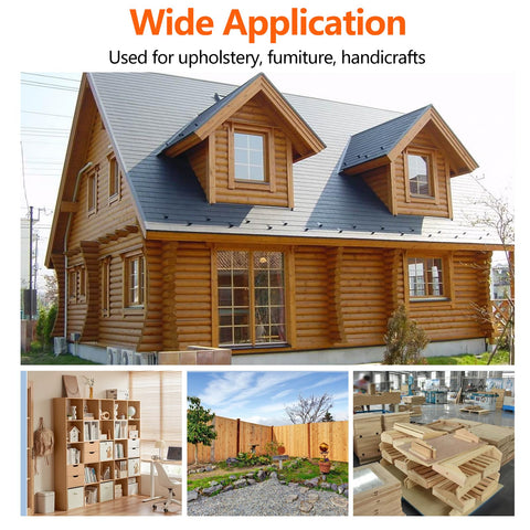 Wide application of 18 Gauge Brad Nails 304 Stainless Steel Three Quarter Inch 1000 Pack for diverse woodworking projects.