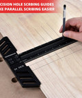 Heavy Duty 24 Inch Aluminum T Square Ruler Boss Grade Woodworking Layout Tool Pinpoint Precision Scribing Gauge For Carpenters marking lines on wood