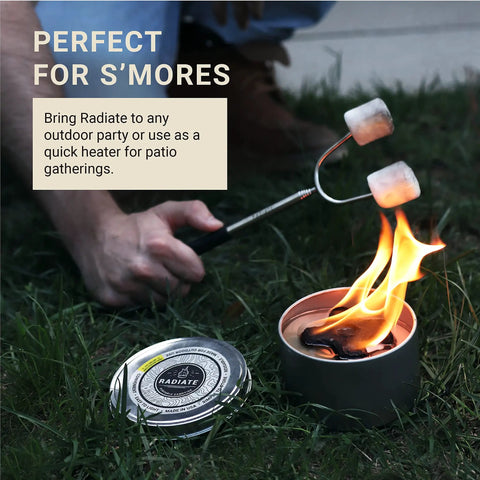Portable Campfire Fire Pit For Outdoors Go Anywhere With Easy Setup And Two Hours Of Warmth Great For Camping Picnics And Tailgating Create Cozy Tabletop Ambiance And Warmth Anywhere You Go, marshmallows roasting