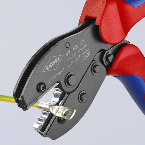 PreciForce Non Insulated Crimping Pliers For AWG 20 To 7 And 0.5 To 10 Mm2 Terminals Tubes And Lugs Four Position Crimp