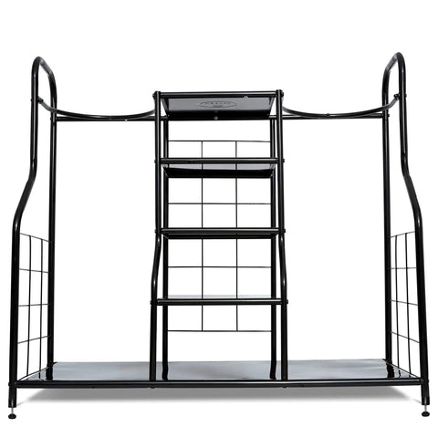 Golf Organizer For Bags And Gear With Adjustable Feet Holds Two Golf Bags And Five Metal Shelves Great Home Garage