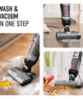 Corded Hard Floor Cleaner Machine Delivering No Sweat Washing And Vacuum In One Move With Smart Edge Reach for cleaning stuck dirt on tile.