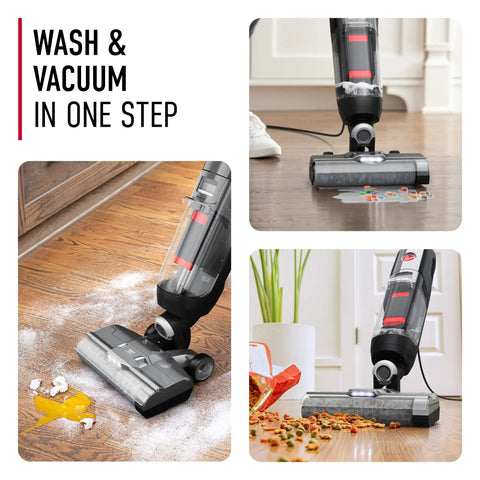 Corded Hard Floor Cleaner Machine Delivering No Sweat Washing And Vacuum In One Move With Smart Edge Reach for cleaning stuck dirt on tile.