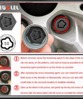22 Piece Wheel Lock Nut Key Kit For BMW Vehicles With All In One Socket Tool Set To Remove And Install Anti Theft Lug Nuts With Pattern Matching Keys For Quick No Hassle Fit Durable Chrome Finish Great For DIY Enthusiasts And Pros, close-up of socket and lug nut alignment