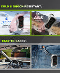 Two Pack G3T R Garage Door Remote Replacements for Genie and Overhead Door Openers in cold and outdoor conditions