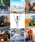Heavy Duty Grease Coupler Replacement Quick Release Fitting For Industrial Machinery Trucks And Construction Equipment Workhorse Grade Tool With Easy Connect Disconnect And High Pressure Lubrication in industrial settings, showcasing various heavy machinery applications.