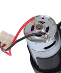 Close-up of Turbocharged Two Pack Kids Ride On Car Gearbox 550 12V Motor 12000RPM with wiring