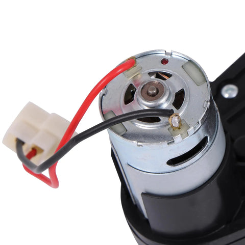 Close-up of Turbocharged Two Pack Kids Ride On Car Gearbox 550 12V Motor 12000RPM with wiring