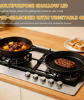 All In One Cast Iron Dutch Oven And Skillet Lid Pre Seasoned Heavy Duty Cookware For Bread Baking And Frying Camping BBQ