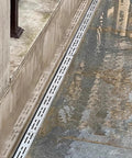 Installed Stainless Steel Trench Drain Kit For Outdoor Patio Deck Yard And Driveway Built To Last Heavy Duty French Drain System
