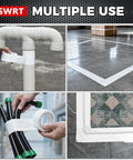 Two Pack White Duct Tape Heavy Duty With Ultra Strong Adhesive 9 Mil, examples sealing pipes, bundling cables, marking floors