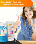 Top Shelf Drinking Water Test Strips Kit For Well Tap And City Water Quickly Checks 16 Essential Parameters in 25 Pack Bag.