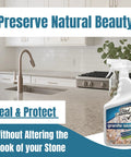 Spray On Granite Sealer For Granite Marble And Travertine Countertops Delivers Long Lasting Protection No Fuss Sealing That Resists Stains