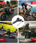 Chain breaker tool for 420-530 chains; central black tool with motorcycle, mountain bike, go-kart, and ATV in collage.
