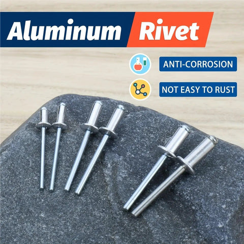 260 Piece Pop Rivets Kit 12 Sizes Aluminum Blind Rivets For Metal Furniture DIY Projects Versatile Aluminum Fasteners For Wood Metal And Plastic Assemblies, aluminum rivets on stone