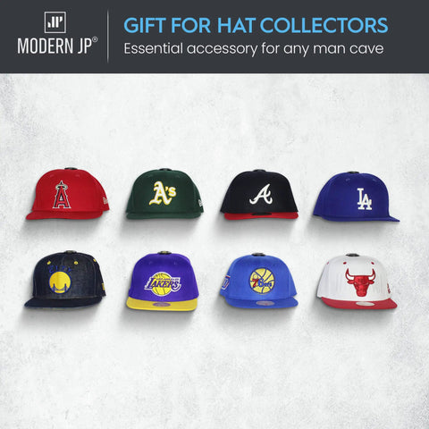 Killer 16 Pack Adhesive Hat Hooks For Wall Setup With Zero Hassle And Savage Strong Hold Perfect For Baseball Caps And Fitted Hats Working As A Sleek Wall Display Rack In Black To Level Up Your Cap Game