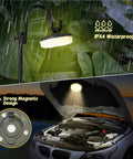 Rechargeable Camping String Lights 32.8ft With 8 Lighting Modes, Waterproof LED Tent Lights used as emergency car lantern