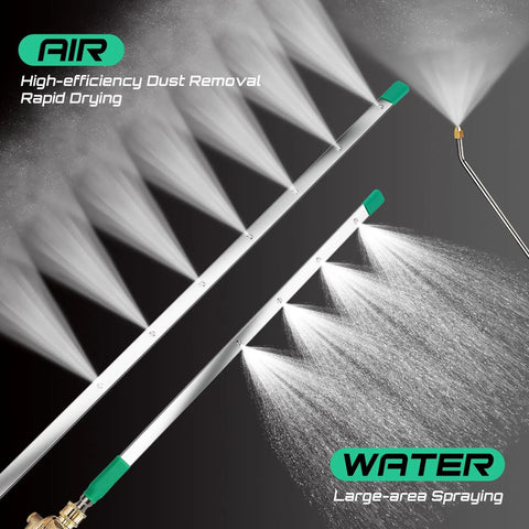 Beefy Radiator Cleaning Wand Set 3 Piece With 47 Inch 24 Inch And 15 Inch Stainless Steel Dual Water And Air Radiator Cleaner 4500 PSI spraying water and air