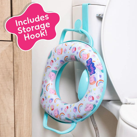 Toddler Potty Training Seat With Boss Level Comfort And Super Solid Handles Non Slip Bathroom Toilet Guard For Young Kids Quick Rinse Design Makes Little Steps Smooth Sailing