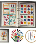 New Embroidery Kit With Full Toolkit And Step By Step Tutorial For Beginners And DIY Craft Lovers, All In One Starter Set