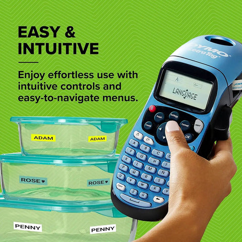 Portable Handheld Labeler With Thermal Printing Tech for snappy custom tags near labeled containers.