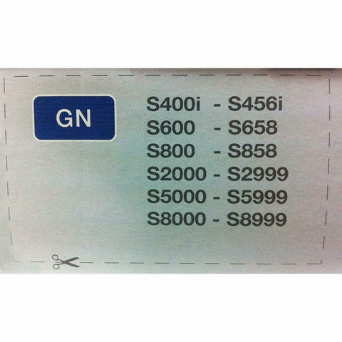 Compatibility list for Original GN AirClean 3D Efficiency Vacuum Cleaner Bags, showing model series S400i to S8999