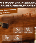 Smooth As Silk Water Based Wood Stain For Indoor And Outdoor Projects Fast Drying, shown during application on wood surface.