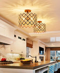Crystal Chandelier 3 Light Pendant Ceiling Light Modern Fixture for Bedroom Living Room Hallway Kitchen Bar Dining view