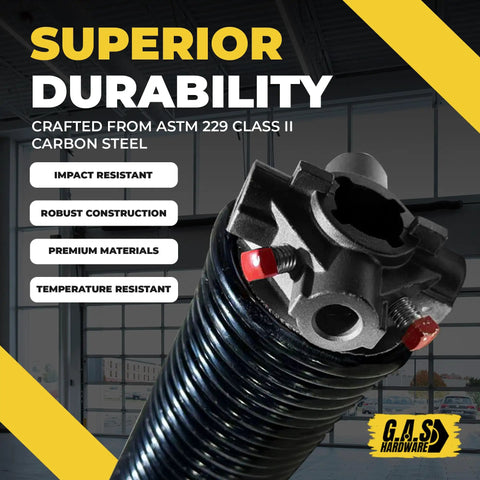 Heavy Duty Commercial Garage Door Torsion Spring Replacement Right Side Black Cone E Coated Finish Built Tough For Twenty Thousand Cycles With A Hassle Free Pro Level Home Upgrade And Smooth Daily Operation Guaranteed, featuring impact resistant carbon steel construction.