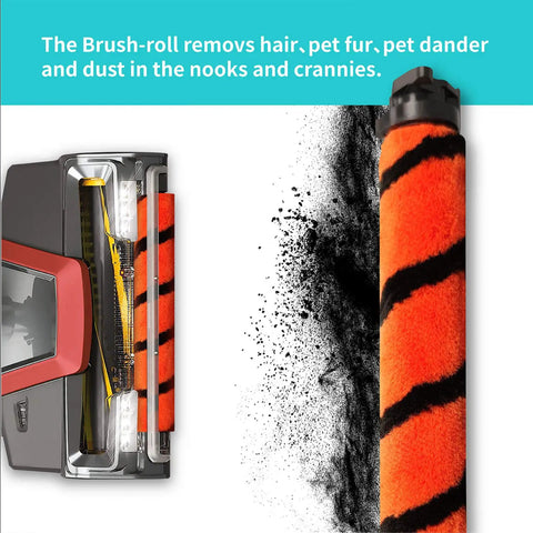 Must Have Replacement Filter And Brush Roll Kit For Lift Away DuoClean Vacuum Cleaner LZ600 Series soft brush roll close-up