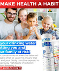 Family using 21 In 1 All In One Home Water Testing Kit With 120 Strips And 4 Bacteria Tests For Tap And Well Water Easy To Read Results