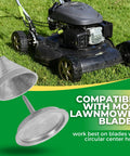 Two Pack Metal Blade Balancers For Lawn Mower After Sharpening Universal Design Keeps Blades Balanced And Aligned For Safe Even Cuts Heavy Duty Lawn Mower Accessory with lawn mower background