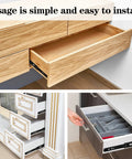 Two Pack 8 Inch Undermount Heavy Duty Drawer Slides For Cabinets And Furniture Built To Last Sturdy Stainless Steel Rust Resistant Smooth Glide