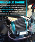 Carburetor Kit For Predator 212 And 224cc Engines With 26mm Throttle Assembly And Main Jets installed on a mini bike engine