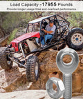 Beefy Three Quarter Inch Heim Joint Rod End Kit With Left And Right Hand Threads, Chromoly Joints For Panhard Rods And Traction Bars, Jam Nuts Included, Heavy Duty Steering And Suspension Linkage, 2 Pack on off-road rock crawler