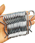 15 Piece Heavy Duty Cotter Pins Set M4 By 75mm Locking Hitch Pin Clips Galvanized Carbon Steel R Type Rust Resistant Assortment Kit For Heavy Machinery And Equipment
