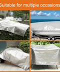 Heavy Duty Waterproof Tarp 10x12 Feet Ten Mil Poly Shelter For Roof And Outdoor Use, covering car, boat, patio, and equipment