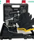 Beefy Heavy Duty Metal Sheet Cutter Drill Attachment With Serrated Wheel, Electric Drill Shears, with adapter and gloves in case