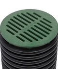 Green 6 Inch Round Drain Cover Grate For Small Lawns And Patios Debris Blocking To Stop Leaves And Debris Connects To Catch Basin Drains