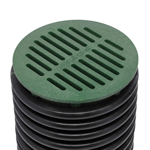 Green 6 Inch Round Drain Cover Grate For Small Lawns And Patios Debris Blocking To Stop Leaves And Debris Connects To Catch Basin Drains