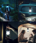 Two Pack Collapsible LED Camping Lanterns USB-C Rechargeable And Battery Powered 2-In-1 Emergency Light With Flashlight