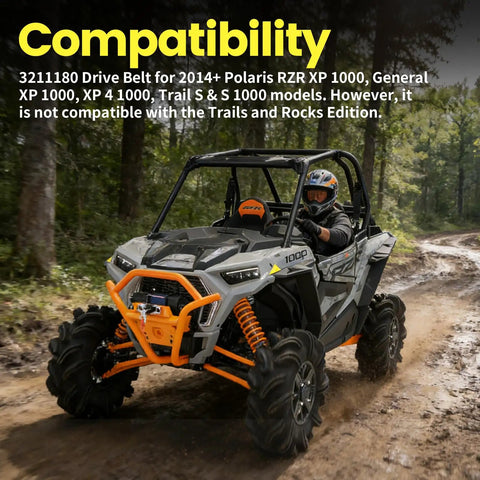 Beefed Up Heavy Duty Drive Belt For RZR XP 1000 General XP 1000 XP 4 1000 Trail S And S 1000 Performance CVT Belt with UTV
