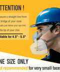 Person wearing Half Face Respirator Mask With A1 Gas Filters And P2 Dust Replacement Filters RD510 Pro Grade Reusable Respirator