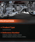 Front Suspension Beefed Up 14 Piece Control Arm Replacement Kit For Toyota Camry 2007 2011 Durable Metal Coated For Long Life And A Smooth Safe Ride With Tight Handling, specifications image
