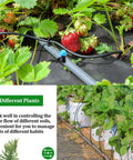 Garden with 60 Piece Drip Emitter Garden Irrigation Set With Flag Drippers In 3 Sizes, blue lid 2 GPH, watering strawberry plants