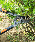 Extendable Anvil Loppers For Garden Pruning, Heavy Duty Tree Trimmer With 27 To 37 Inch Adjustable Aluminum Handle, 2 Inch Cutting Capacity, Cuts Thick Branches With Ease, Boss Grade Pruning Tool For Landscaping cutting a shrub
