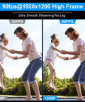 Comparison of video quality at 30fps and 90fps using High Speed Wide Angle Global Shutter USB Camera Module For Computer 1080P 2MP 1920x1200 90fps UVC Web Cam Board With 120 Degree No Distortion AR0234 Lens.
